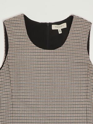 3. Mädchenkleid aus Viskose-Mischung Braun-Gold Twinset 252gj2100