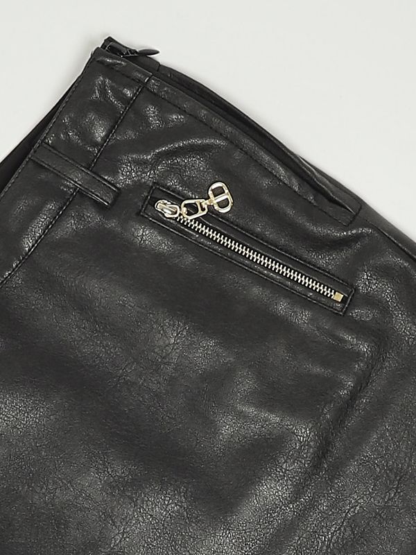 3. Faux leather skirt for girls Black Twinset 252gj2081