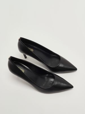 2. Alina Flex Damen Leder-Dekolleté Schwarz Michael Kors 40f2hnmp2l