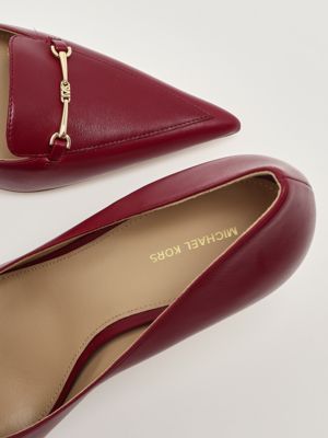 4. Lena Damen Leder-Dekolleté Wine Michael Kors 40t5lemp1l