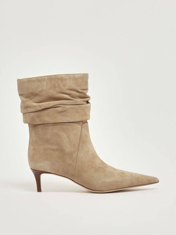 1. Bottine Dawn en daim pour femme Chameau Michael Kors 40s5dwme5s