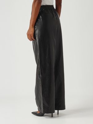 4. Pantalon en cuir pour femme Noir Michael Kors mt530updtw