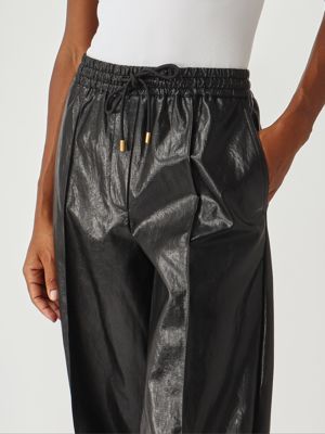 5. Pantalon en cuir pour femme Noir Michael Kors mt530updtw