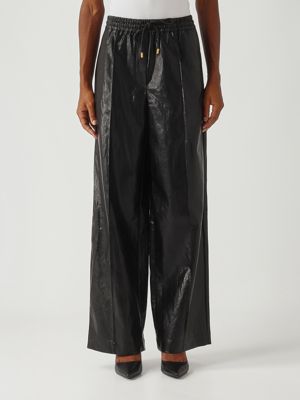 1. Pantalon en cuir pour femme Noir Michael Kors mt530updtw