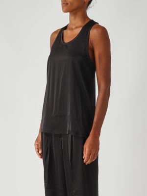 3. Satin tank top for women Black Michael Kors mt540txayj