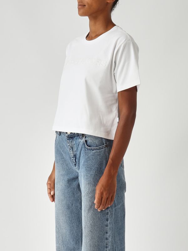 2. Camiseta de mujer de algodón Blanco Michael Kors mt551vj2zu