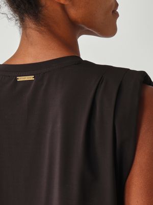 5. Top donna in viscosa stretch Nero Michael Kors mt5531fh69