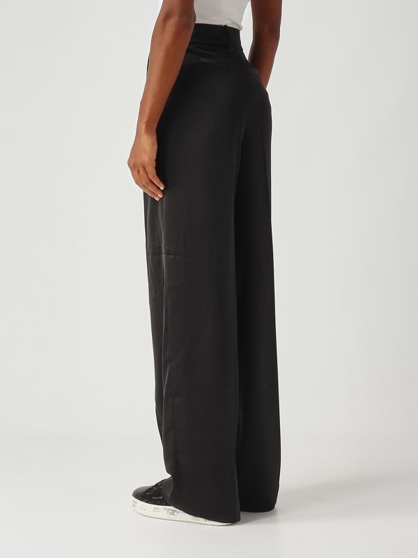 Satin trousers for women mt530vrayj Black