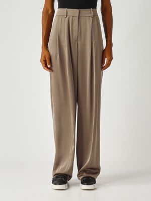Satin trousers for women Chestnut Michael Kors