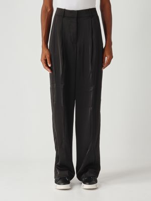 Satin trousers for women Black Michael Kors