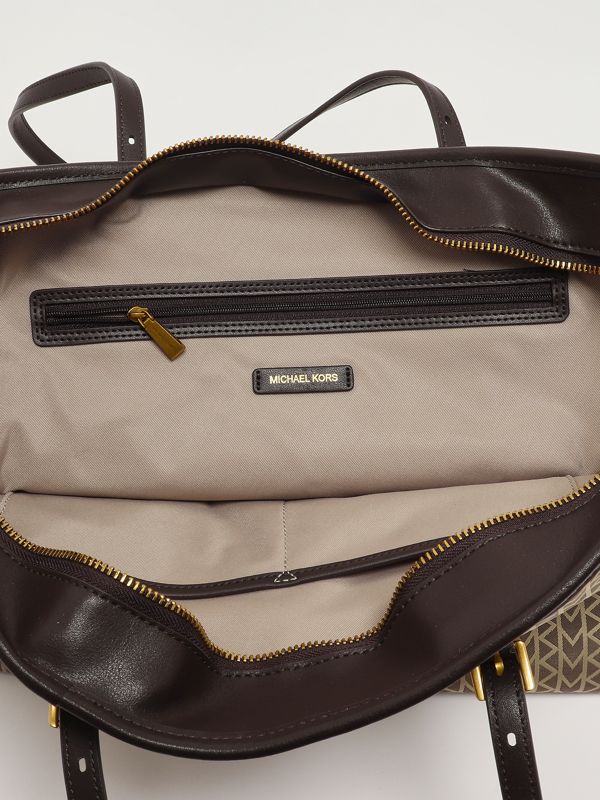 4. Quinn-Tasche für Frauen aus Jacquard-Stoff Natürlich Michael Kors 30t5aqnt9o