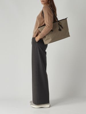 2. Quinn-Tasche für Frauen aus Jacquard-Stoff Natürlich