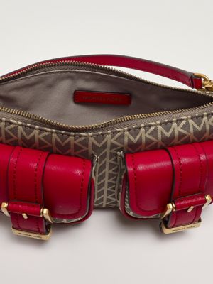 4. Sac SM Conv Pouchette en simili-cuir pour femme Cramoisi Michael Kors 32t5azcu1o