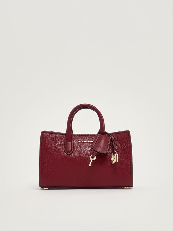 1. XS EW XBody Damentasche aus genarbtem Leder Wine Michael Kors 32f4getc0l