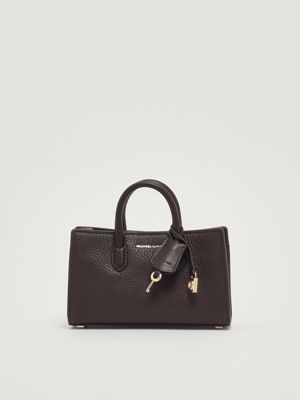 Borsa donna XS EW XBody in pelle martellata Cioccolato Michael Kors