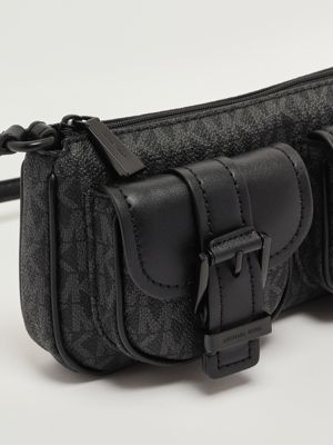 4. SM Conv Pouchette faux leather bag for women Black Michael Kors 32t5tzcu1b