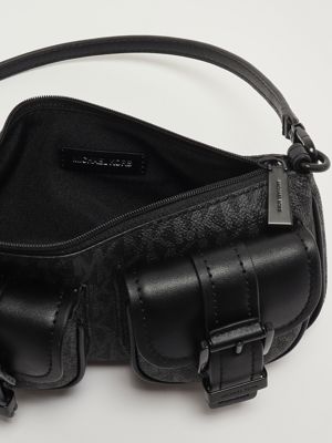 3. SM Conv Pouchette faux leather bag for women Black Michael Kors 32t5tzcu1b