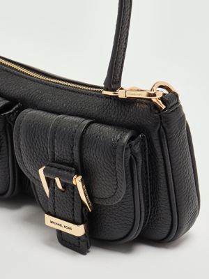 5. SM Conv Pouchette grained leather handbag for women Black Michael Kors 32s5gzcu1l