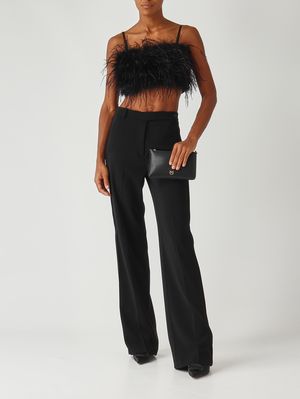 2. Top donna Salagiochi in poly viscosa stretch Nero Pinko 105576a2so