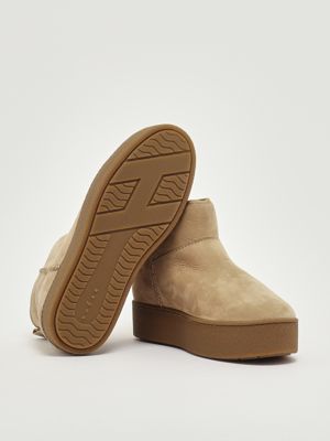 4. H681 suede ankle boots for women Camel Hogan hxw6980ft506rn