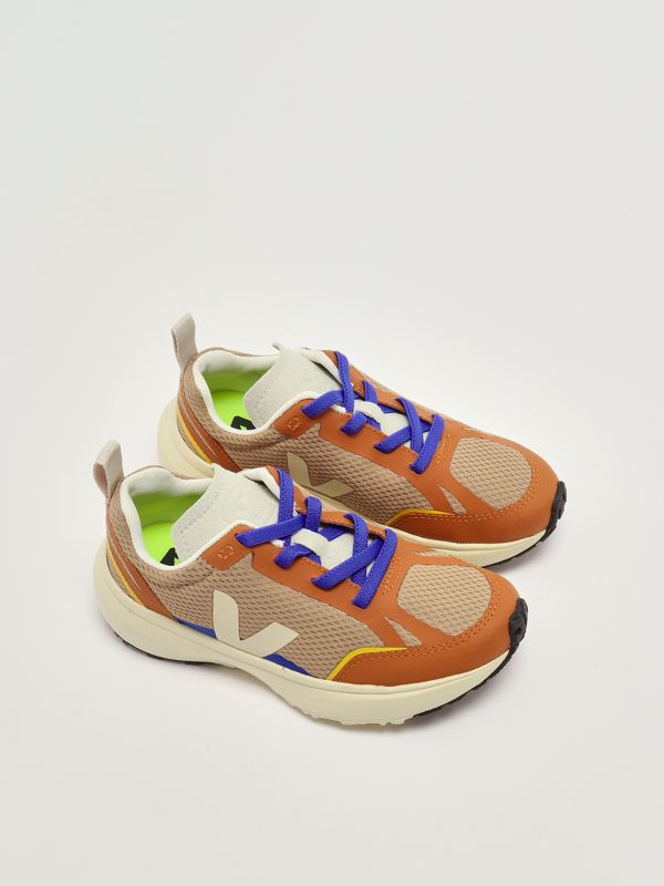 2. Small Canary nylon sneakers for boys Beige-Orange Veja yl1821023