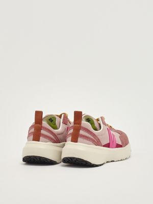 3. Kleine Kanarienvogel-Mädchen-Turnschuhe aus Wildleder Rosa Veja yl0321025