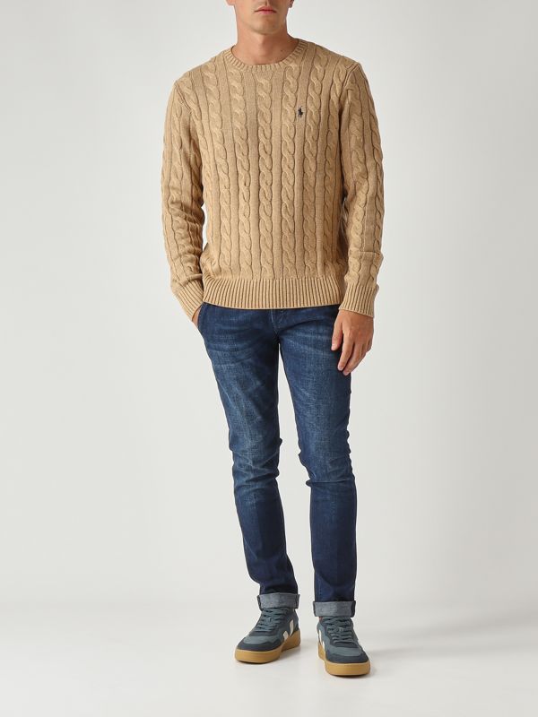 2. Men's cotton sweater Beige Polo Ralph Lauren 710775885