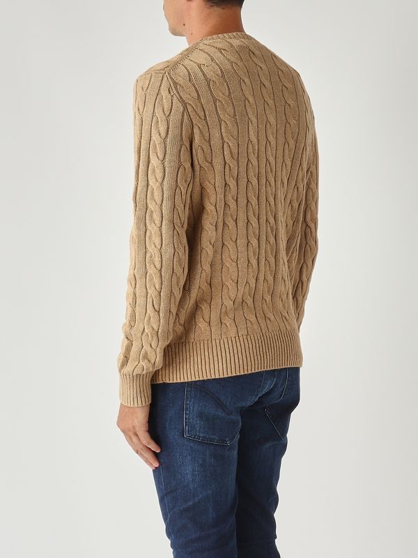4. Men's cotton sweater Beige Polo Ralph Lauren 710775885