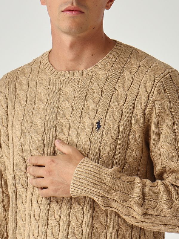 5. Men's cotton sweater Beige Polo Ralph Lauren 710775885