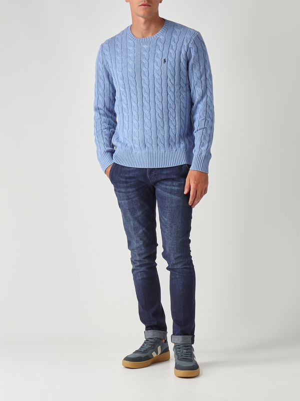 2. Men's cotton sweater Cornflower Blue Polo Ralph Lauren 710775885