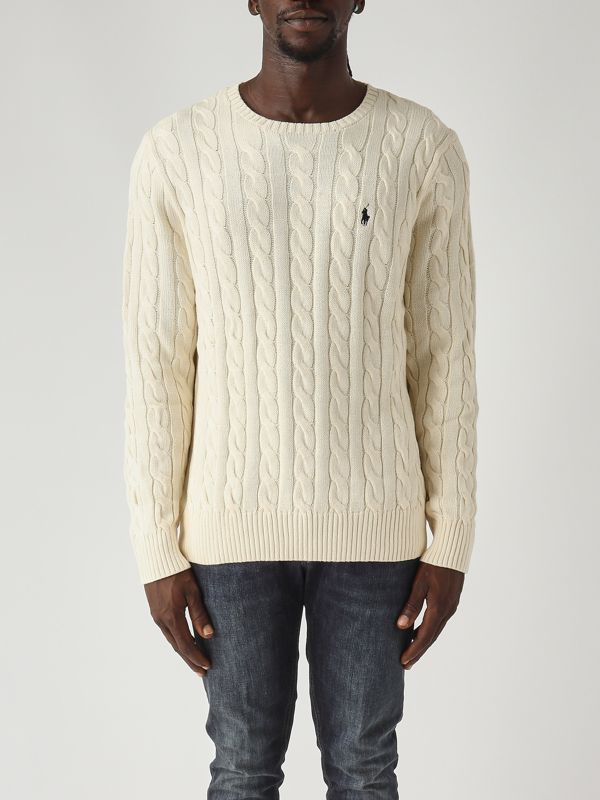 1. Men's cotton sweater Cream Polo Ralph Lauren 710775885