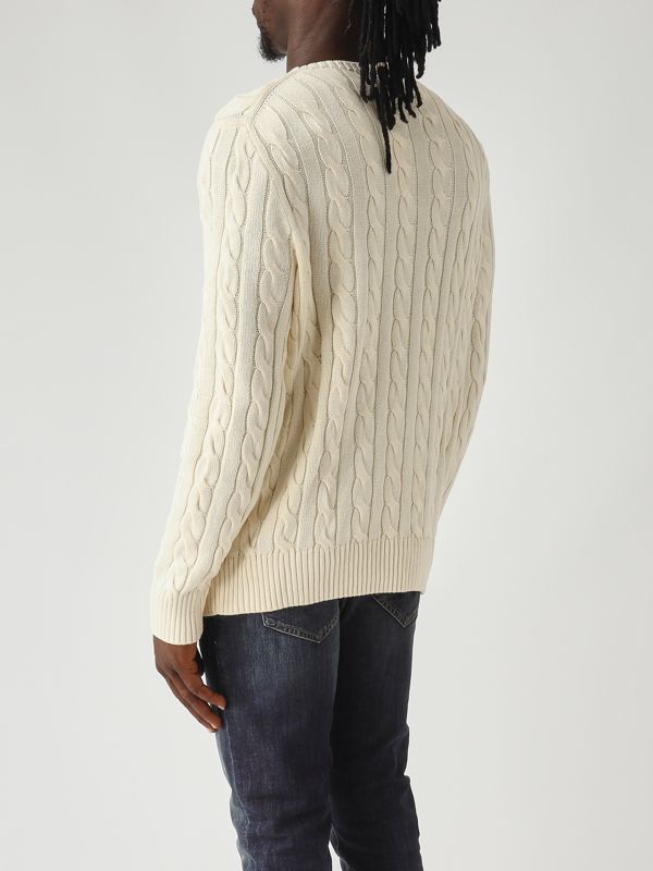 4. Men's cotton sweater Cream Polo Ralph Lauren 710775885