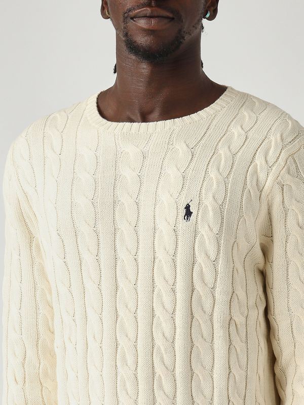 5. Men's cotton sweater Cream Polo Ralph Lauren 710775885