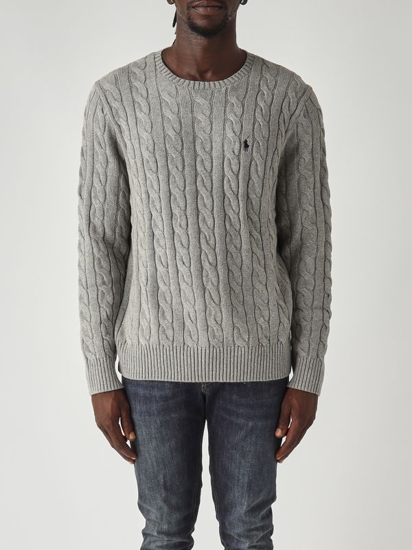 1. Men's cotton sweater Grey Melange Polo Ralph Lauren 710775885