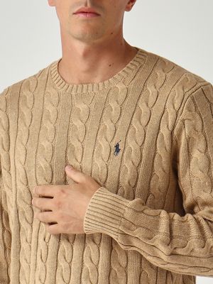 5. Men's cotton sweater Beige