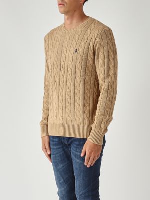 3. Men's cotton sweater Beige