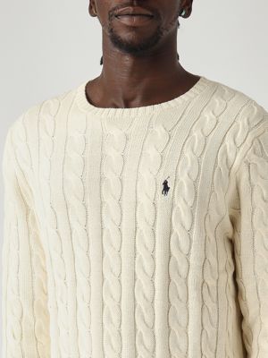5. Men's cotton sweater Cream