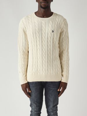 1. Men's cotton sweater Cream