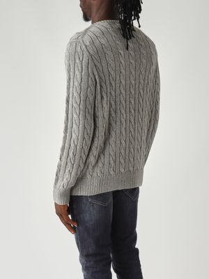 4. Men's cotton sweater Grey Melange