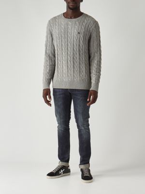 2. Men's cotton sweater Grey Melange