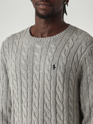 5. Men's cotton sweater Grey Melange