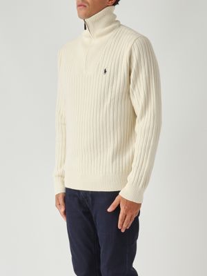 3. Jersey de hombre de mezcla de lana y algodón Mantequilla