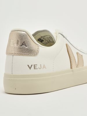 5. Campo leather sneakers for women White-Gold Veja cp0503495