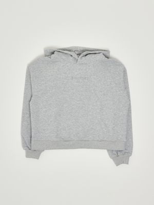 Stretch cotton sweatshirt for girls Gray Twinset