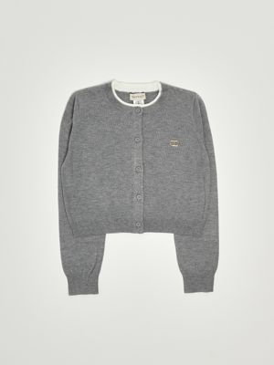 Cardigan en viscose pour fille Gris Twinset