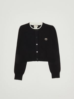 Viscose cardigan for girls Black Twinset