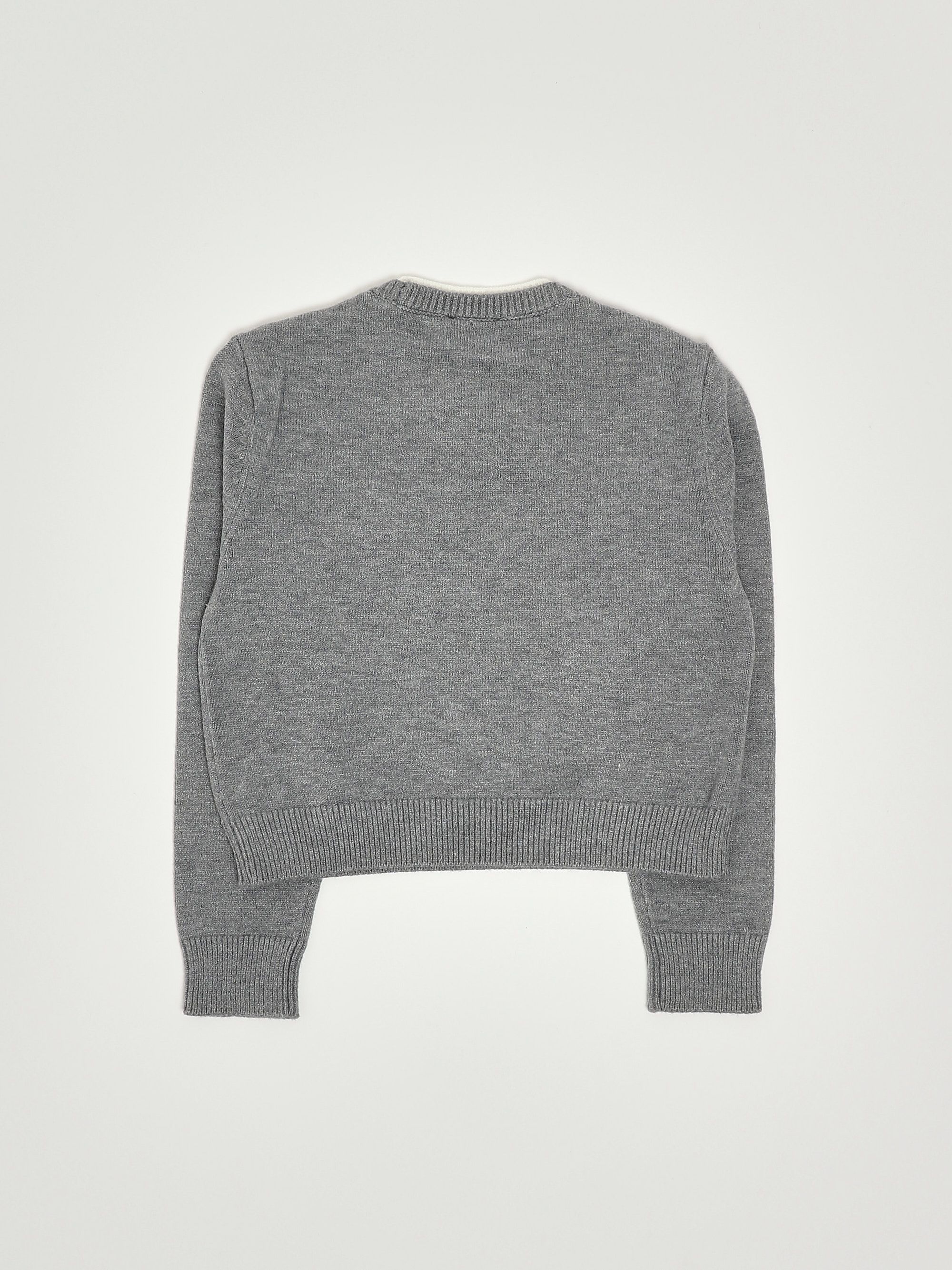 Pull à col en V en maille fine - Rose - Femme