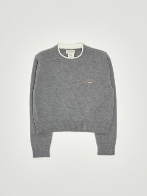 Viskose-Pullover für Mädchen Grau Twinset