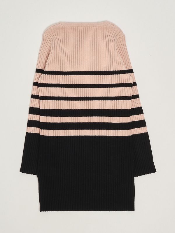 2. Abito bambina in maglia Rosa-Nero Liu Jo kf5028ma12p