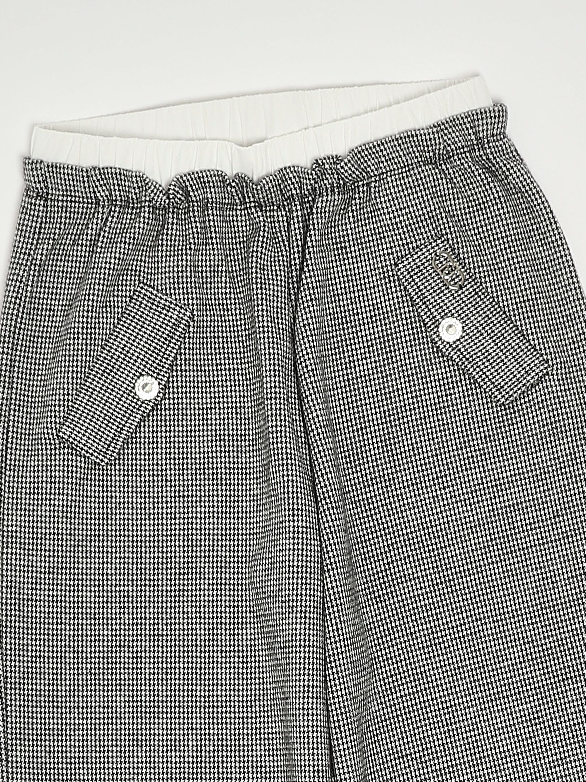 Pantalon en lin mélangé avec pattes de serrage Femme, Rose | Milano